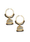 Dark Green Party Wear Kundan Jhumka New Jhumka Design For Party And Functions Latest Earrings Collection 1927